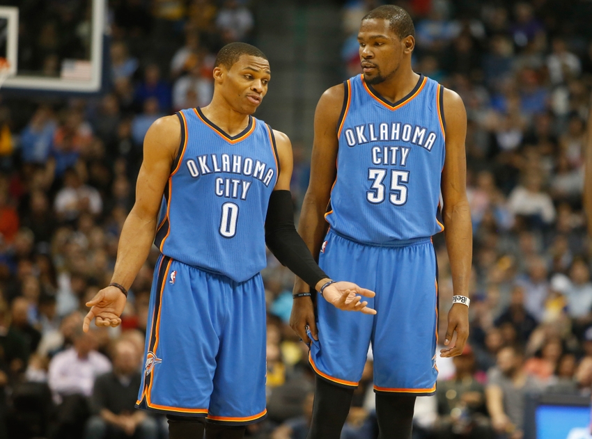 NBA All Star Weekend: Durant and Westbrook, just kiss&nbsp;already.